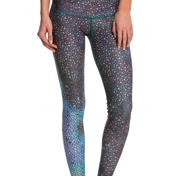 teeki Pants - Teeki Yoga Pants Mermaid Fairyqueen Teal Hot Pant
